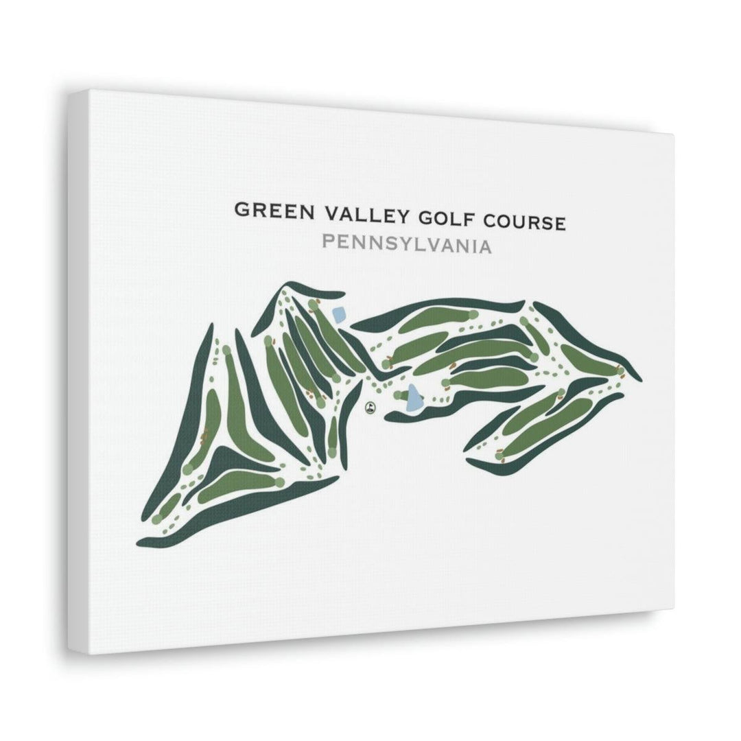 Green Valley Golf Course, Pennsylvania - Printed Golf Courses - Golf Course Prints