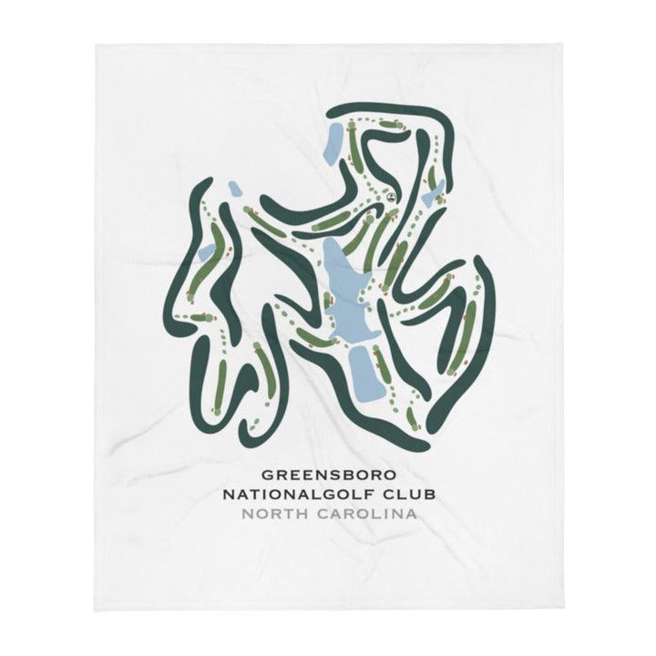 Greensboro National Golf Club, North Carolina - Printed Golf Courses - Golf Course Prints