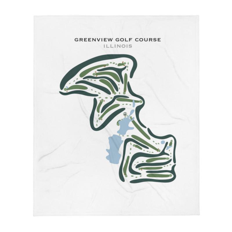 Greenview Golf Course, Illinois - Printed Golf Courses - Golf Course Prints