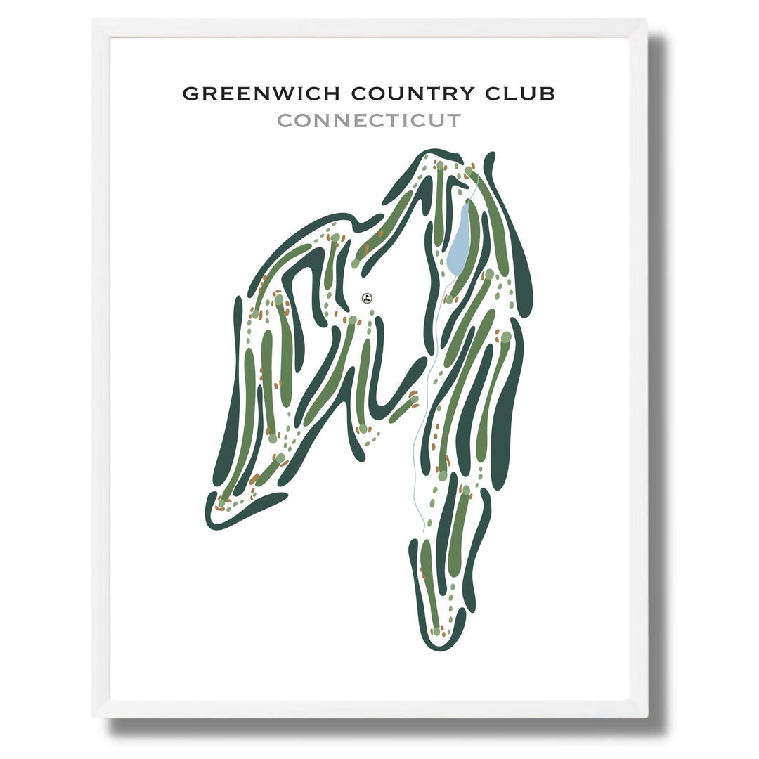 Greenwich Country Club, Connecticut - Printed Golf Courses - Golf Course Prints