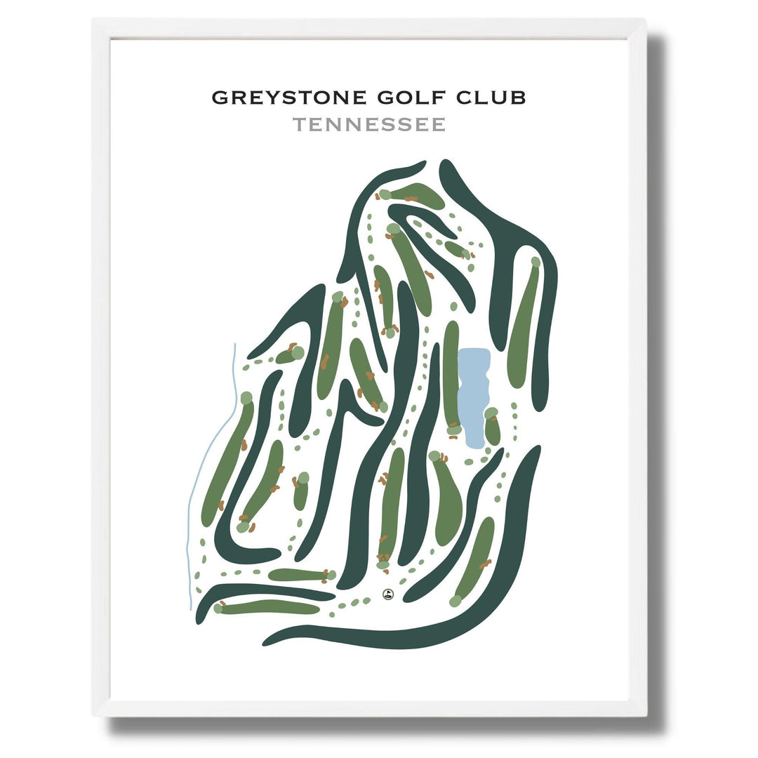 GreyStone Golf Club, Tennessee - Printed Golf Courses - Golf Course Prints