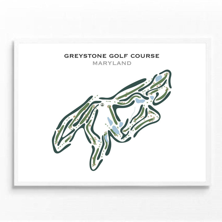 Greystone Golf Course, Maryland - Printed Golf Courses - Golf Course Prints