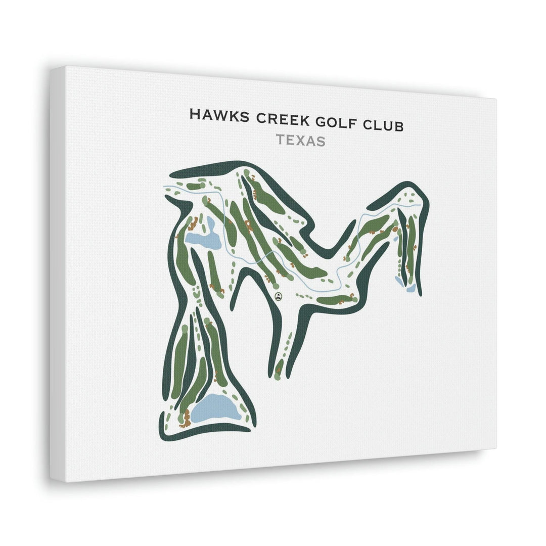 Hawks Creek Golf Club, Texas - Printed Golf Courses - Golf Course Prints