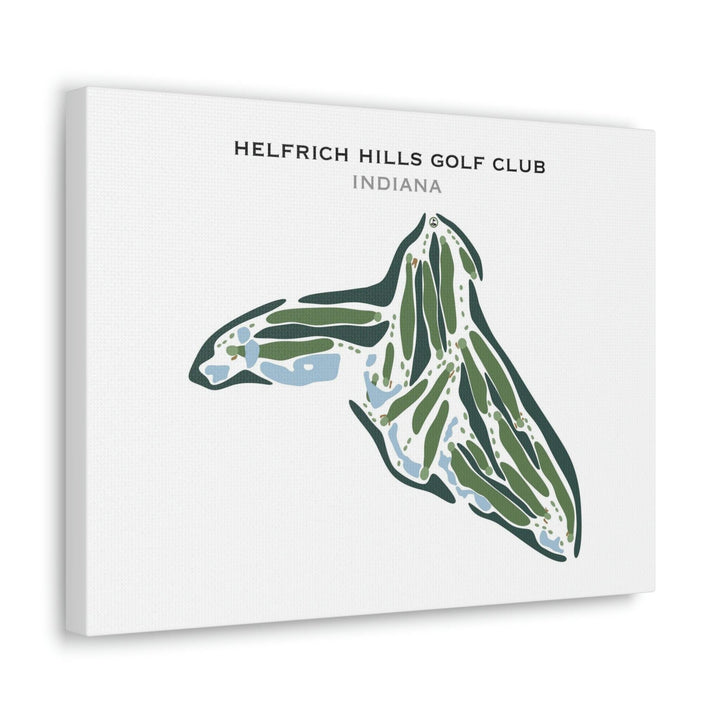 Helfrich Hills Golf Club, Indiana - Printed Golf Courses - Golf Course Prints