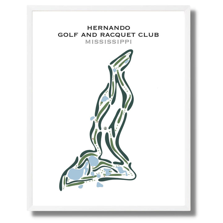 Hernando Golf & Racquet Club, Mississippi - Printed Golf Courses - Golf Course Prints