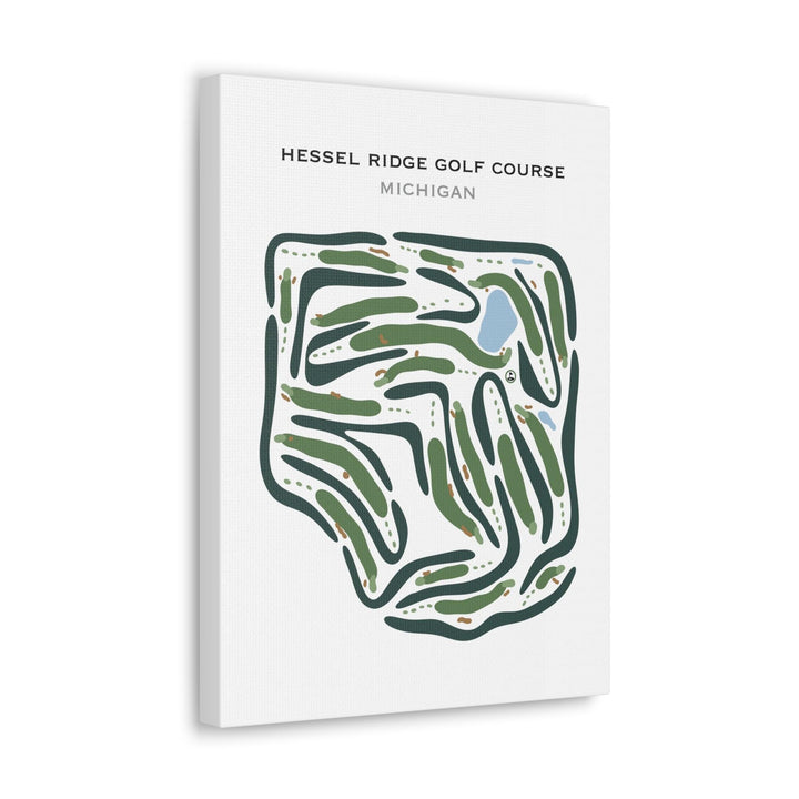 Hessel Ridge Golf Course, Michigan - Printed Golf Courses - Golf Course Prints