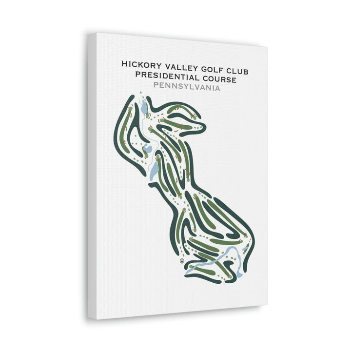 Hickory Valley Golf Club Presidential Course, Pennsylvania - Printed Golf Courses - Golf Course Prints