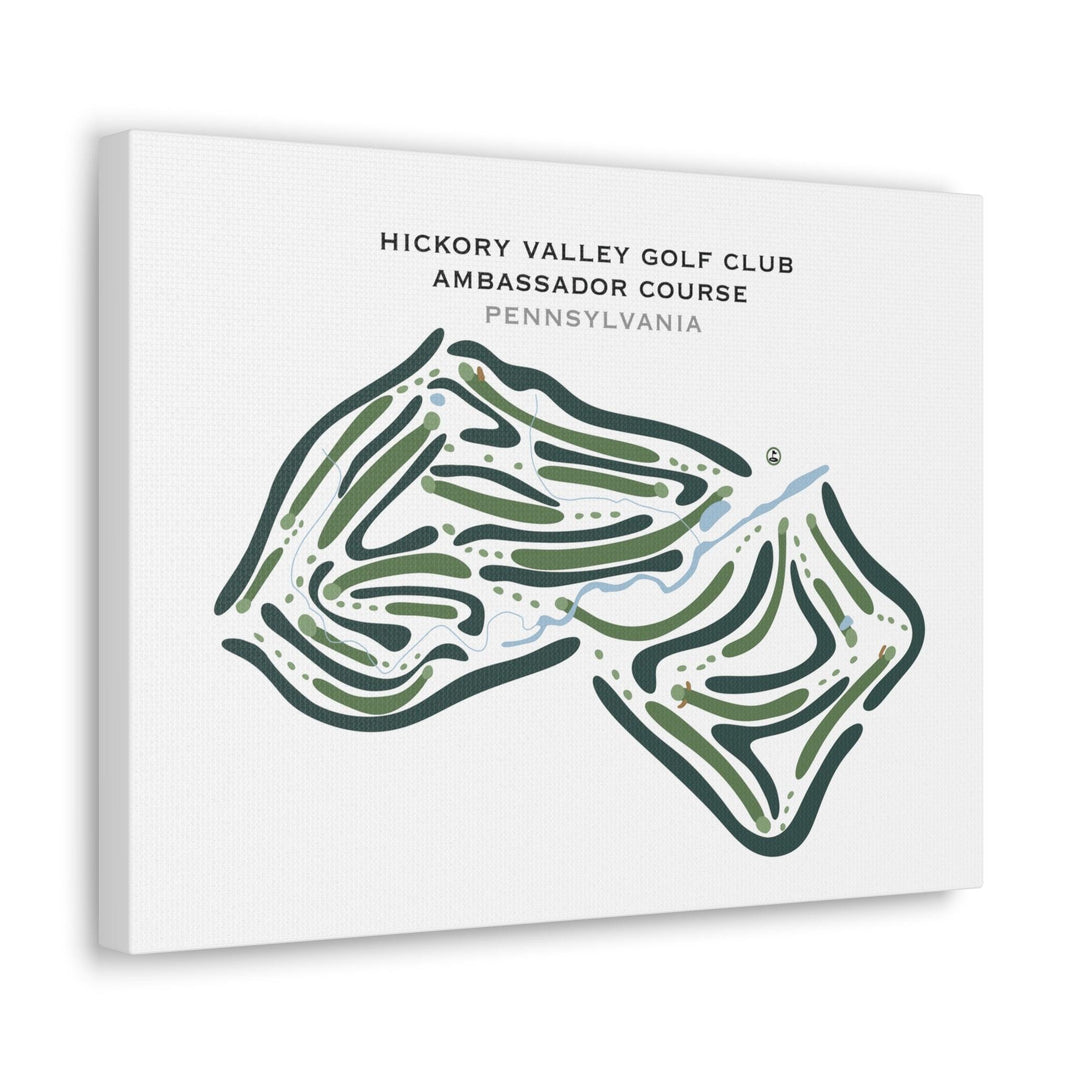 Hickory Valley Golf Club Ambassador Course, Pennsylvania - Printed Golf Courses - Golf Course Prints