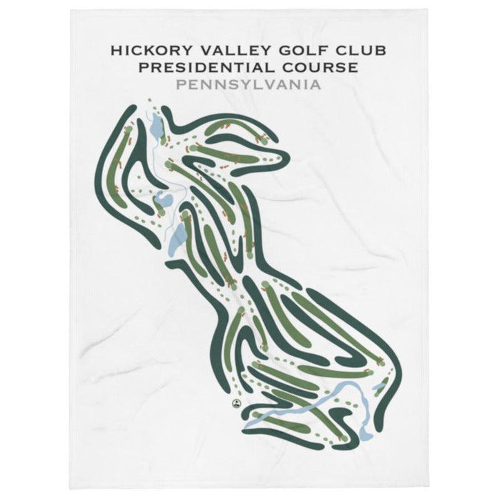 Hickory Valley Golf Club Presidential Course, Pennsylvania - Printed Golf Courses - Golf Course Prints