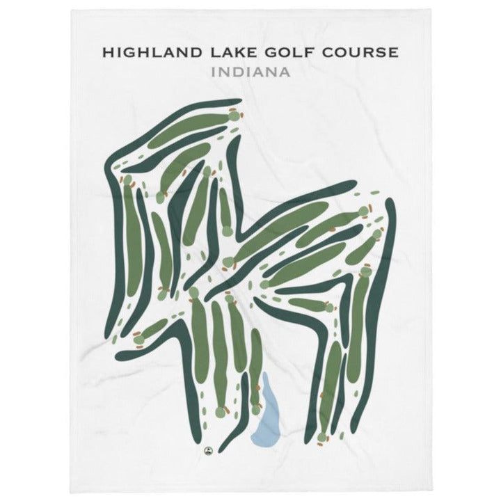 Highland Lake Golf Course, Indiana - Printed Golf Courses - Golf Course Prints