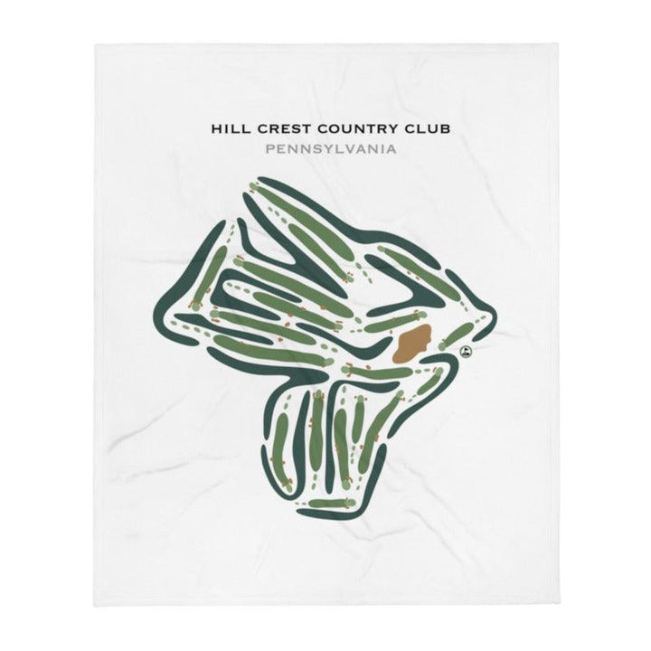 Hill Crest Country Club, Pennsylvania - Printed Golf Courses - Golf Course Prints