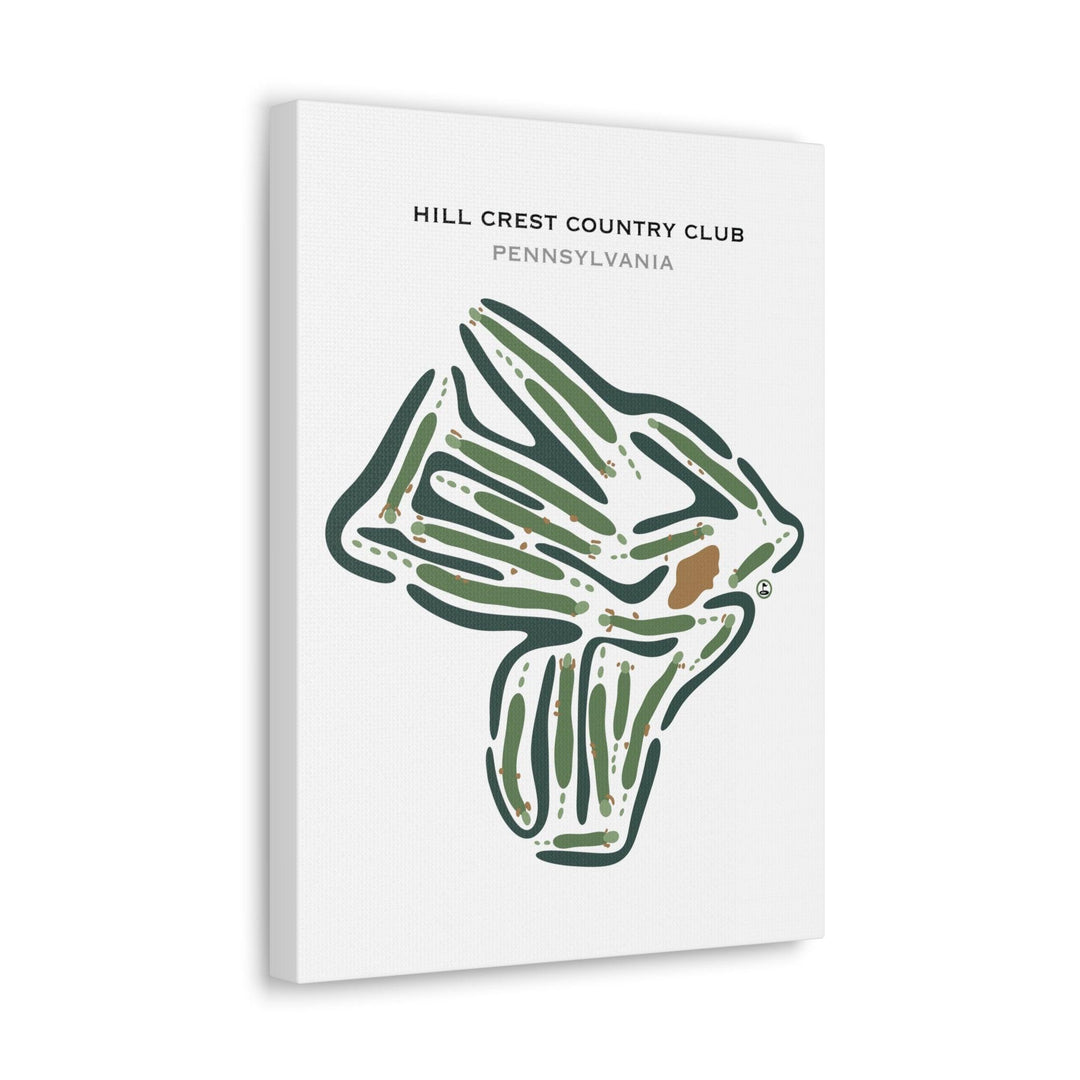 Hill Crest Country Club, Pennsylvania - Printed Golf Courses - Golf Course Prints