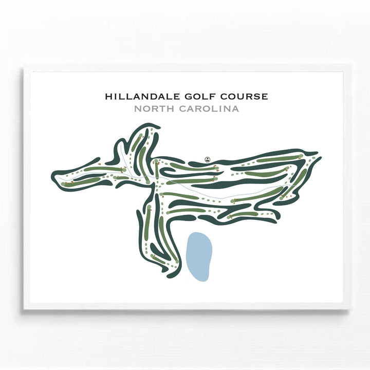 Hillandale Golf Course, North Carolina - Printed Golf Courses - Golf Course Prints