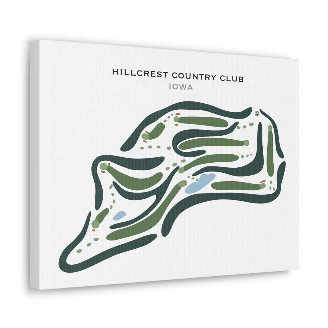 Hillcrest Country Club, Iowa - Printed Golf Courses - Golf Course Prints