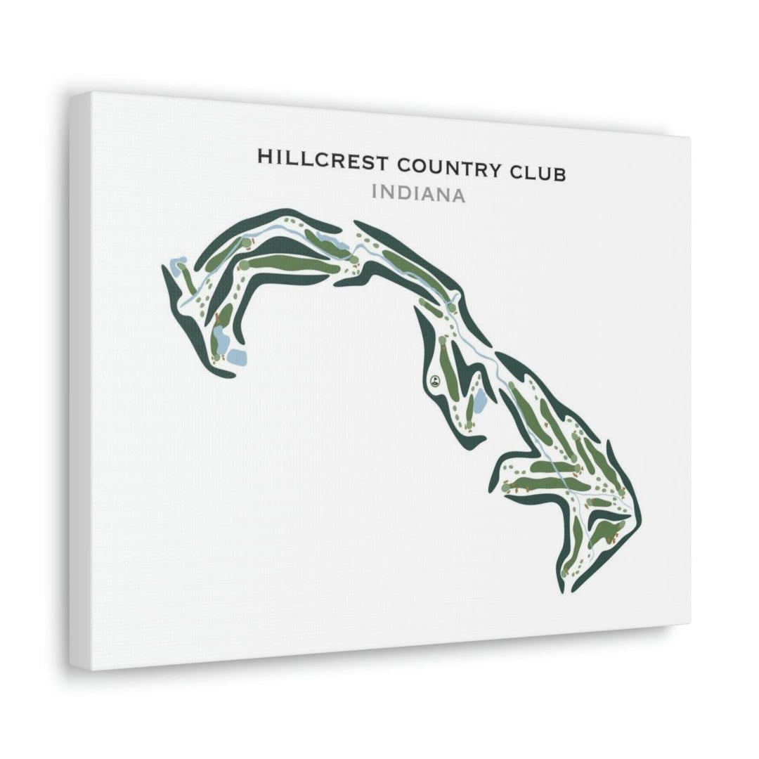 Hillcrest Country Club, Indiana - Printed Golf Courses - Golf Course Prints