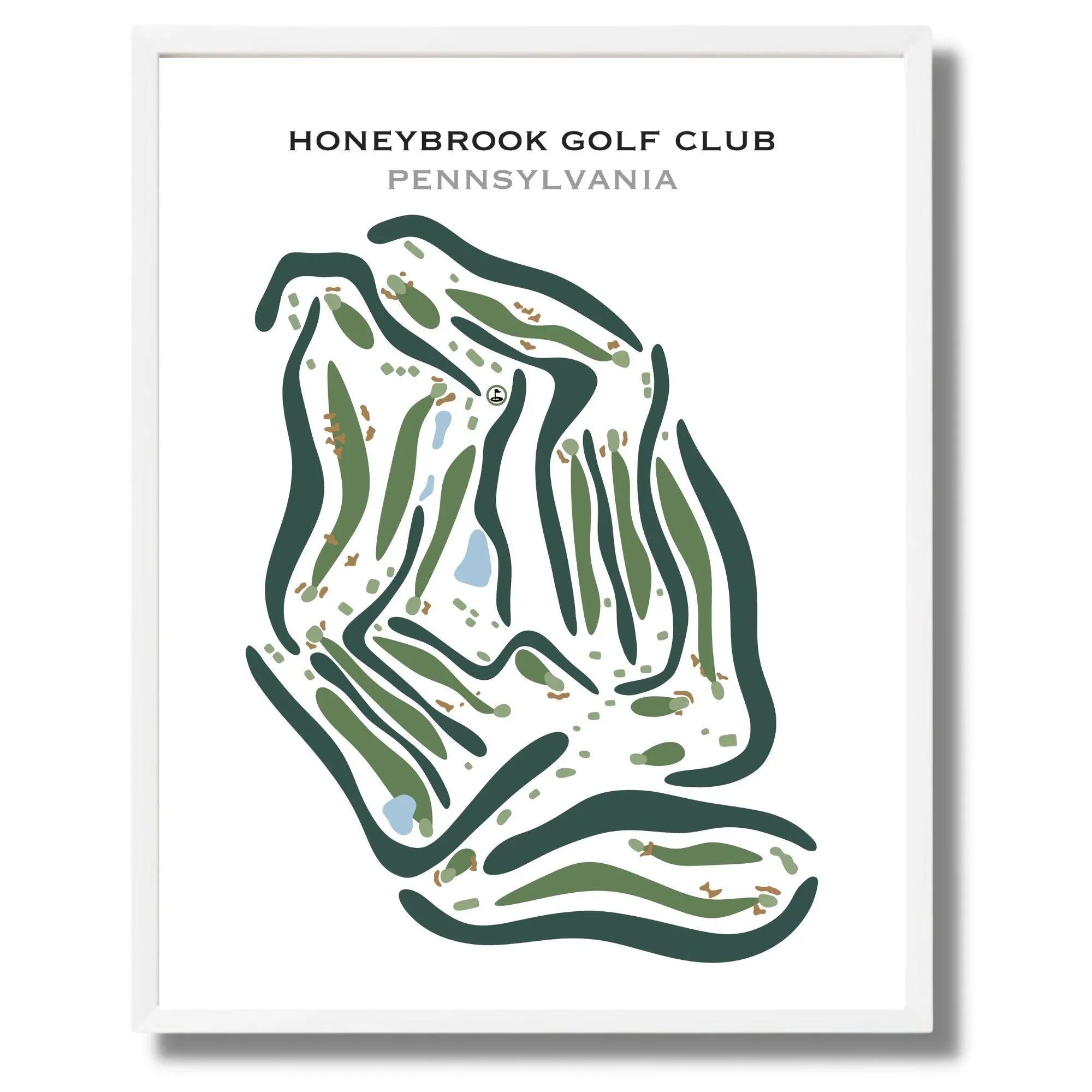 Honeybrook Golf Club Pennsylvania Printed Golf Courses Golf Course