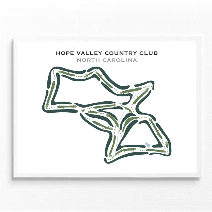 Hope Valley Country Club, North Carolina - Printed Golf Courses - Golf Course Prints