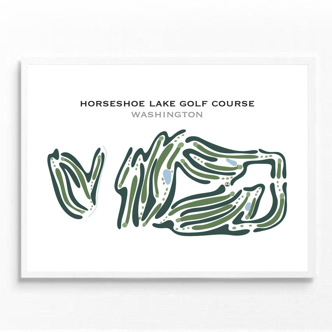 Horseshoe Lake Golf Course, Washington - Printed Golf Courses - Golf Course Prints