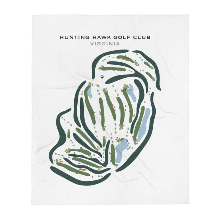 Hunting Hawk Golf Club, Virginia - Printed Golf Course - Golf Course Prints