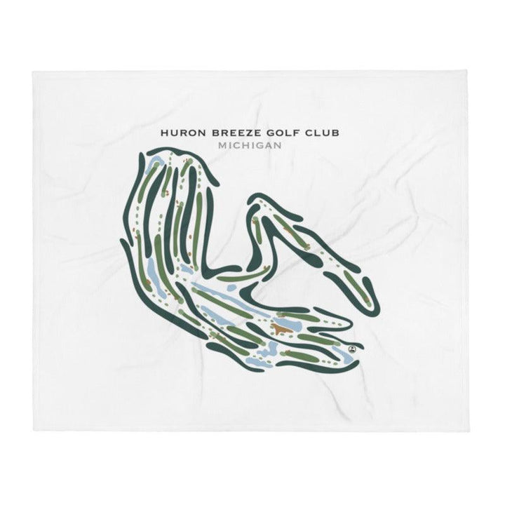 Huron Breeze Golf Club, Michigan - Printed Golf Courses - Golf Course Prints