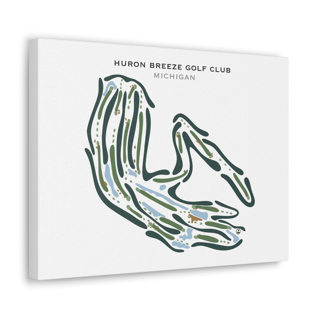 Huron Breeze Golf Club, Michigan - Printed Golf Courses - Golf Course Prints