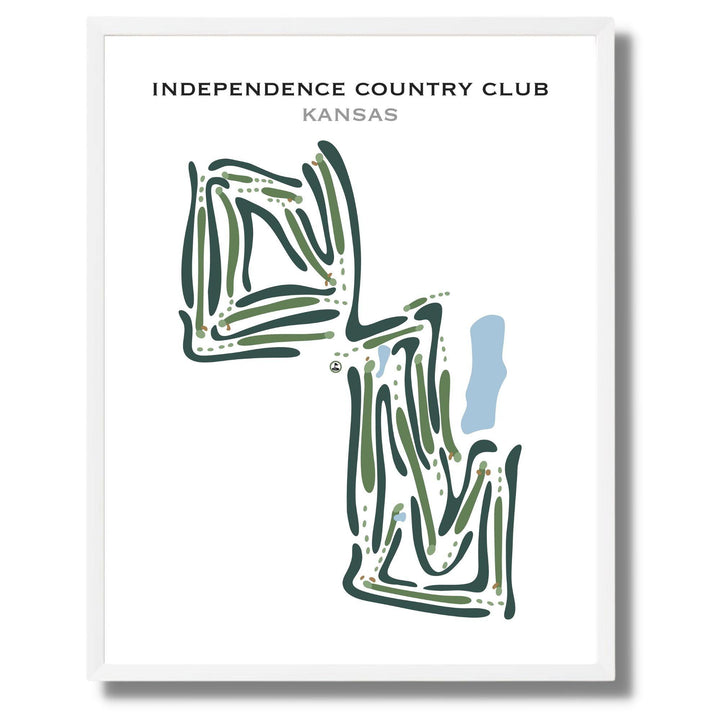 Independence Country Club, Kansas - Printed Golf Courses - Golf Course Prints