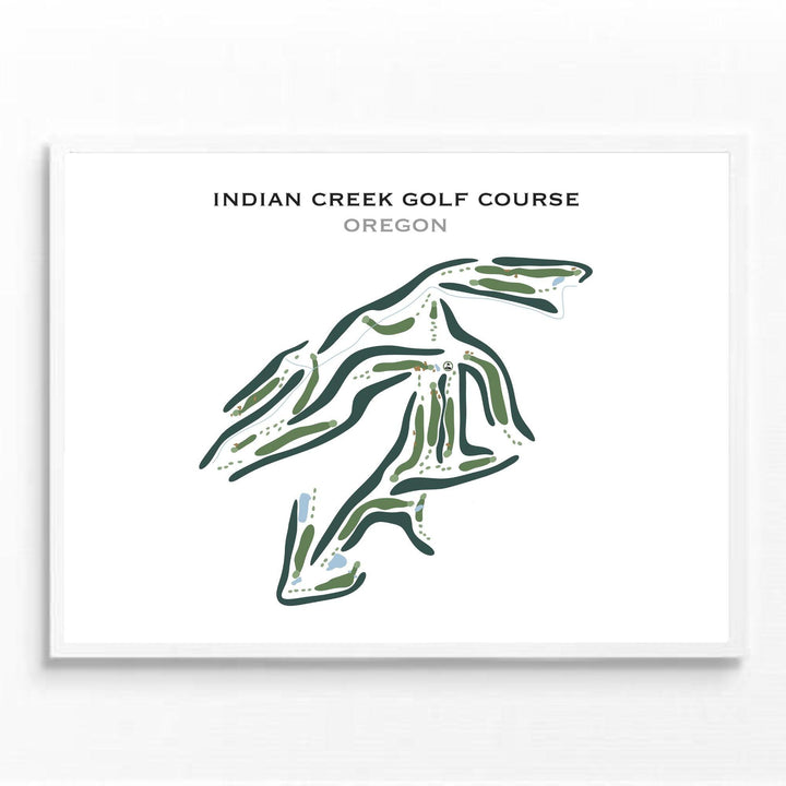 Indian Creek Golf Course, Oregon - Printed Golf Courses - Golf Course Prints