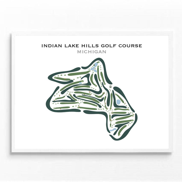 Indian Lake Hills Golf Course, Michigan - Printed Golf Courses - Golf Course Prints