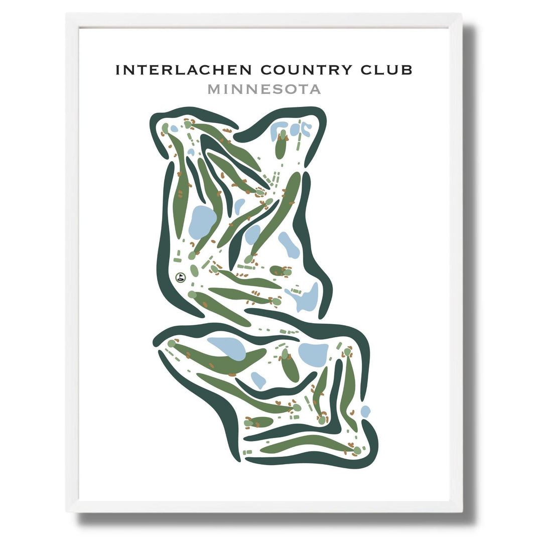 Interlachen Country Club, Minnesota - Printed Golf Courses - Golf Course Prints