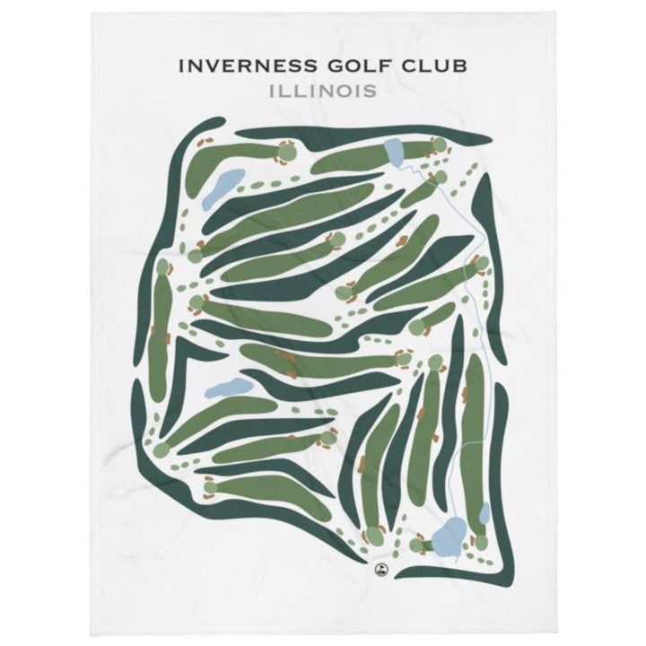 Inverness Golf Club, Illinois - Printed Golf Courses - Golf Course Prints