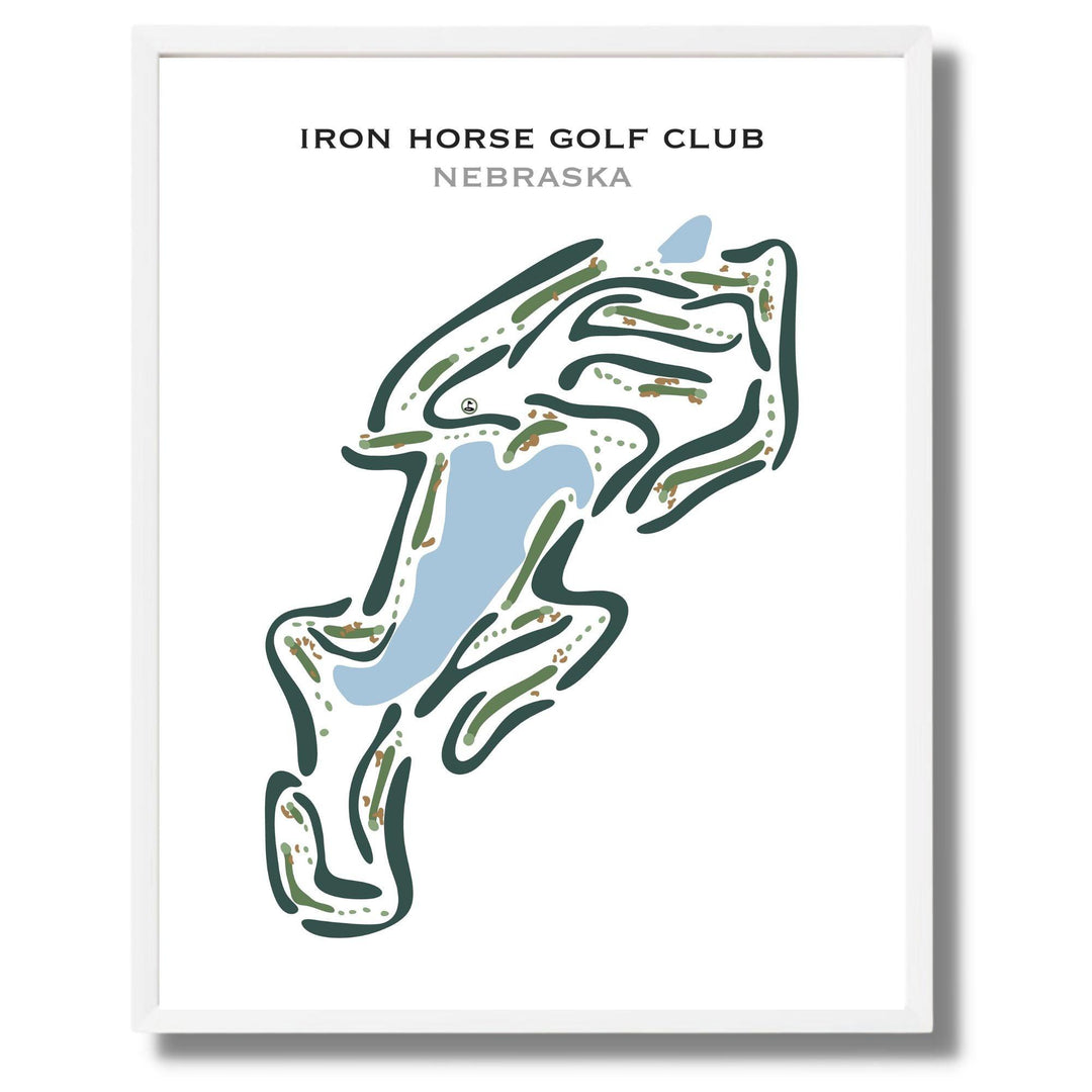 Iron Horse Golf Club, Nebraska - Printed Golf Courses - Golf Course Prints