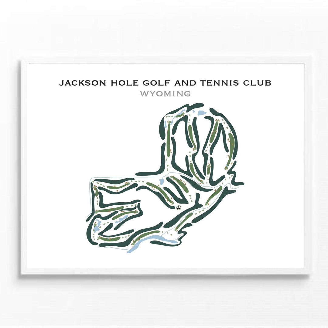Jackson Hole Golf & Tennis Club, Wyoming - Printed Golf Courses - Golf Course Prints