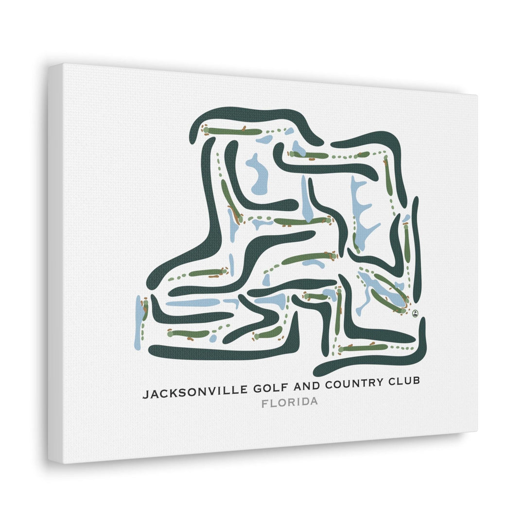 Jacksonville Golf & Country Club, Florida - Printed Golf Courses - Golf Course Prints