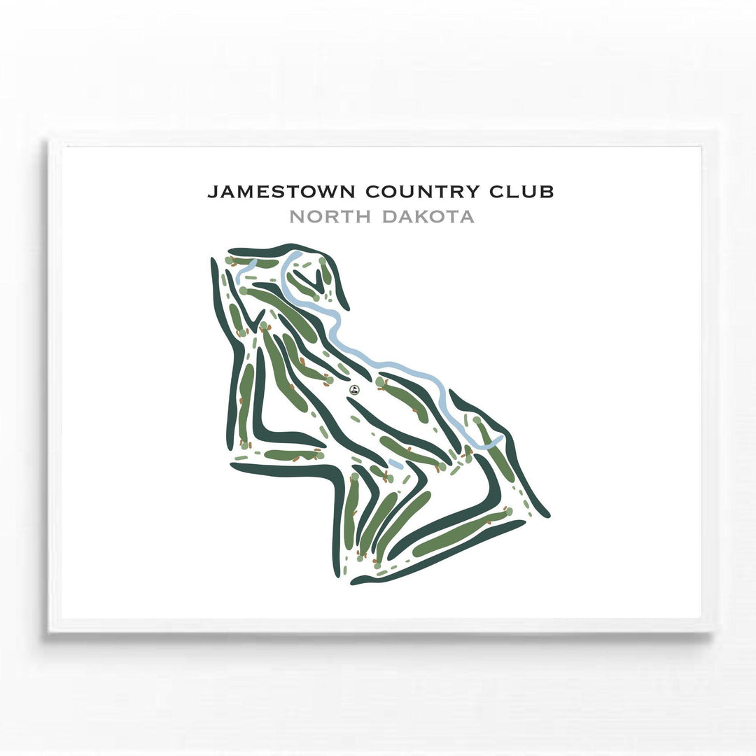 Jamestown Country Club, North Dakota - Printed Golf Courses - Golf Course Prints