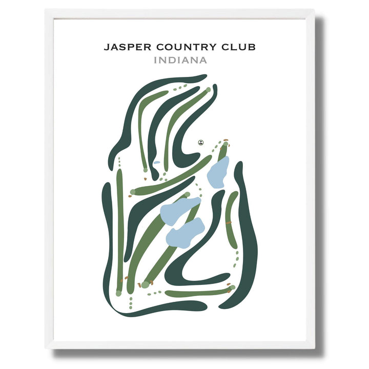 Jasper Country Club, Indiana - Printed Golf Courses - Golf Course Prints