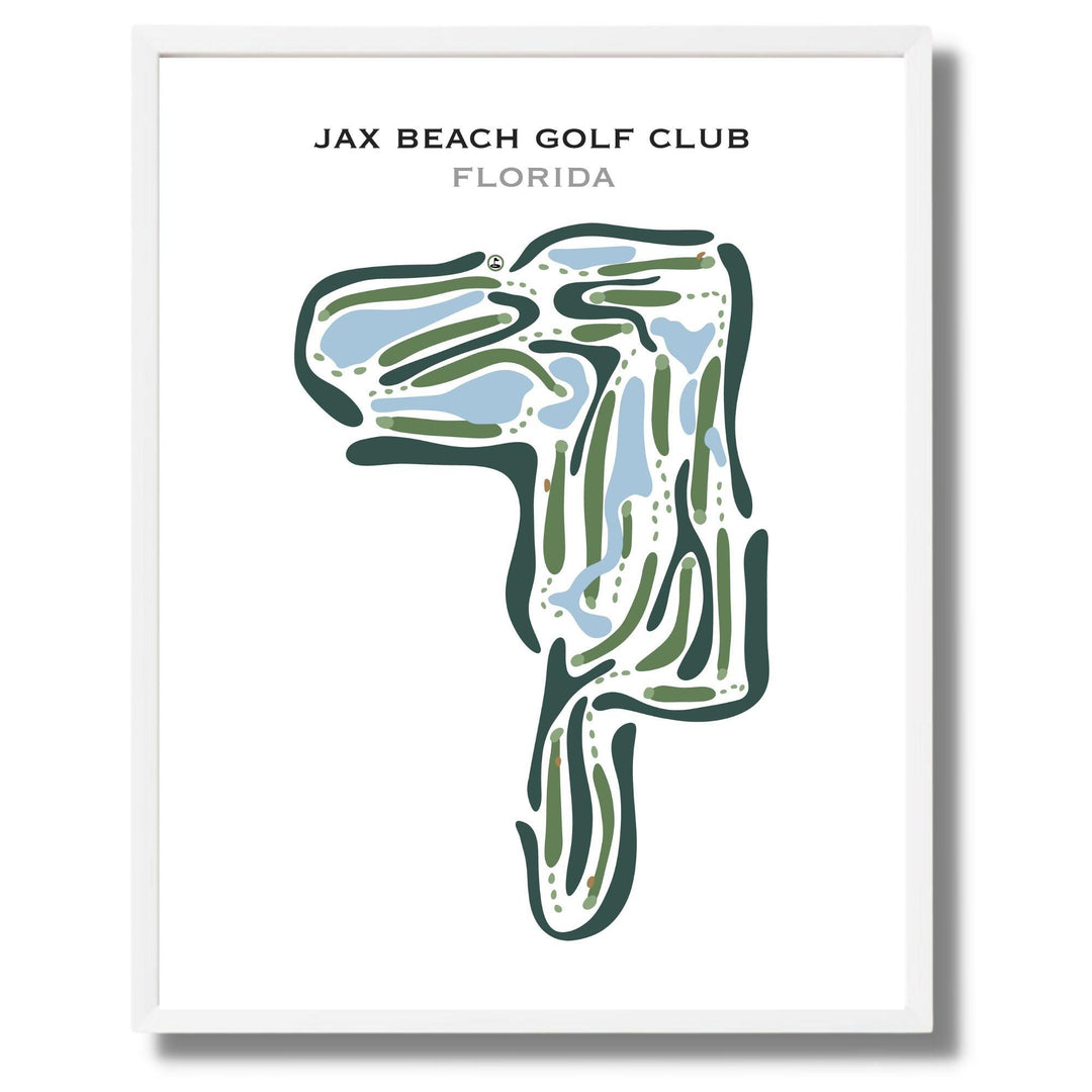 Jax Beach Golf Club, Florida - Printed Golf Courses - Golf Course Prints