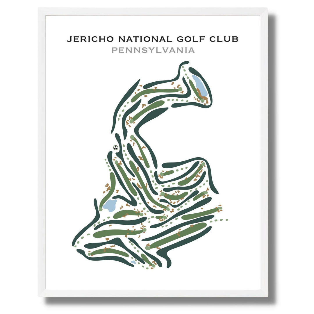 Jericho National Golf Club, Pennsylvania - Printed Golf Courses - Golf Course Prints