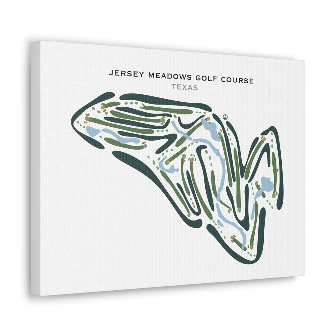 Jersey Meadow Golf Course, Texas - Printed Golf Courses - Golf Course Prints