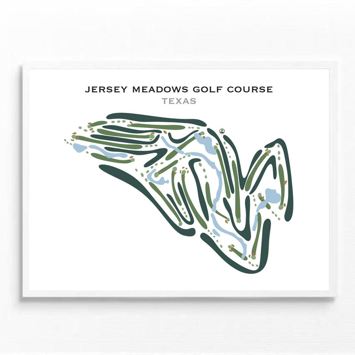 Jersey Meadow Golf Course, Texas - Printed Golf Courses - Golf Course Prints