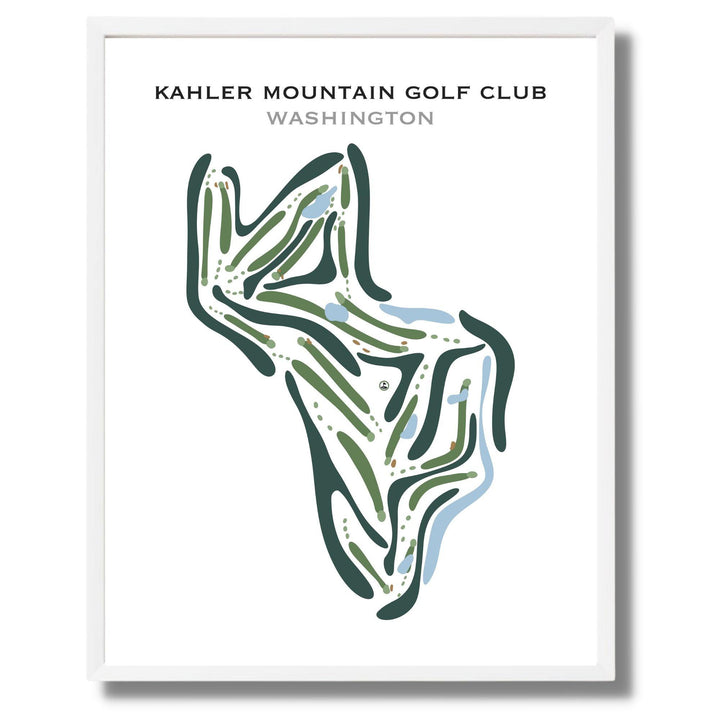 Kahler Mountain Golf Club, Washington - Printed Golf Courses - Golf Course Prints