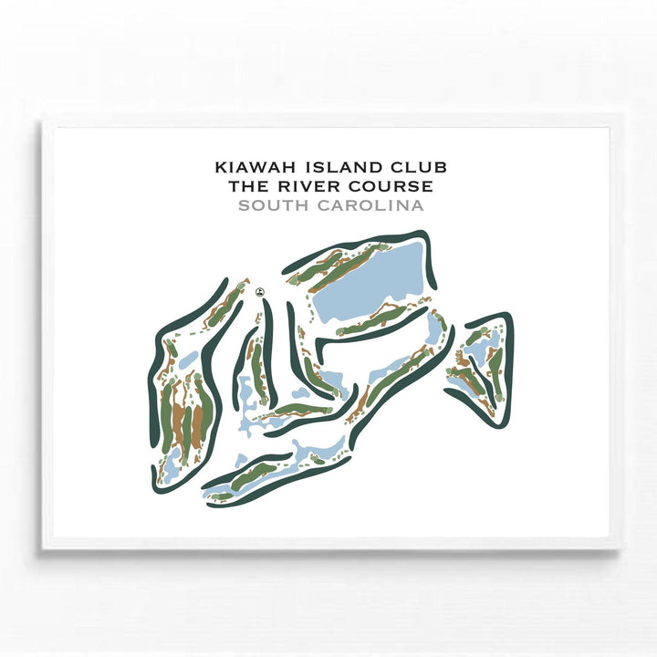 Kiawah Island Club, The River Course, South Carolina - Printed Golf Courses - Golf Course Prints