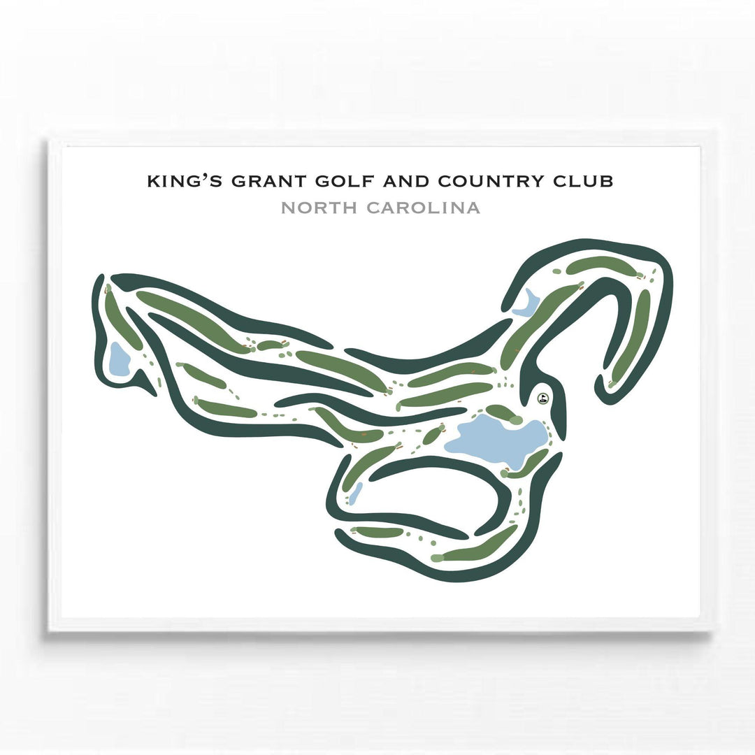 King's Grant Golf & Country Club, North Carolina - Printed Golf Courses - Golf Course Prints