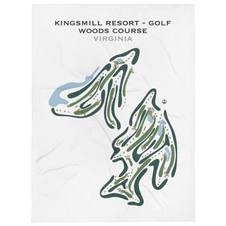 Kingsmill Resort - Golf Woods Course, Virginia - Printed Golf Courses - Golf Course Prints