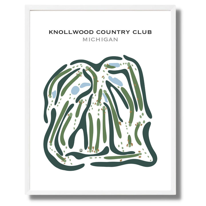 Knollwood Country Club, Michigan - Printed Golf Courses - Golf Course Prints