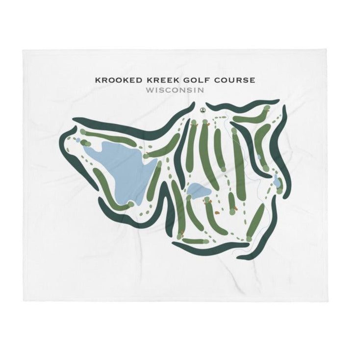 Krooked Kreek Golf Course, Wisconsin - Printed Golf Courses - Golf Course Prints