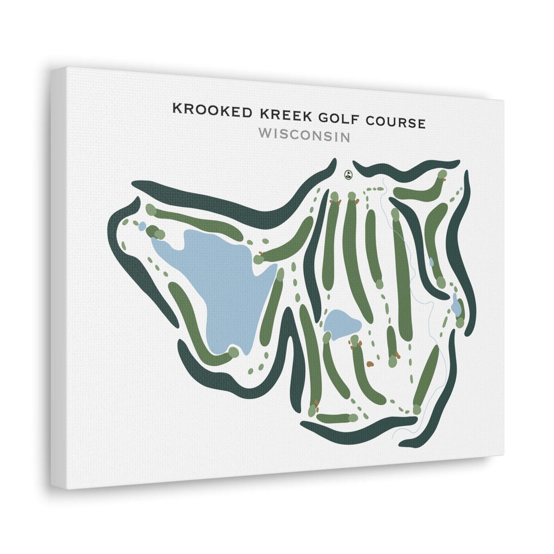 Krooked Kreek Golf Course, Wisconsin - Printed Golf Courses - Golf Course Prints
