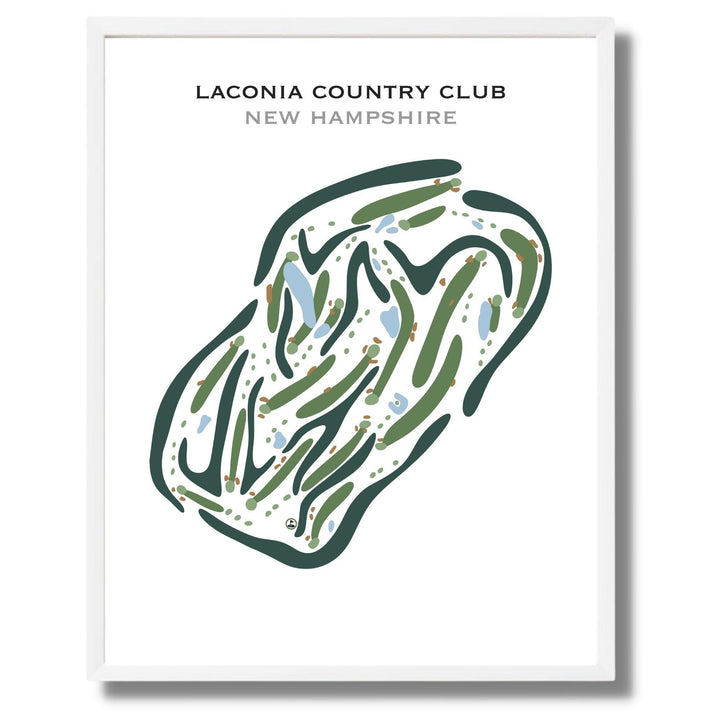 Laconia Country Club, New Hampshire - Printed Golf Courses - Golf Course Prints