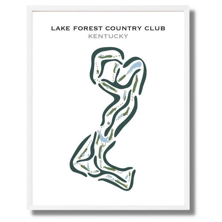 Lake Forest Country Club, Kentucky - Printed Golf Courses - Golf Course Prints