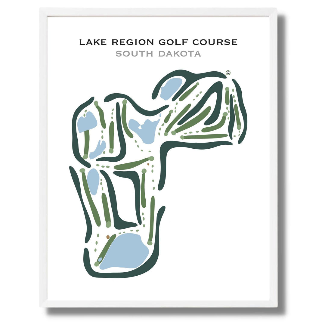 Lake Region Golf Course, South Dakota - Printed Golf Courses - Golf Course Prints