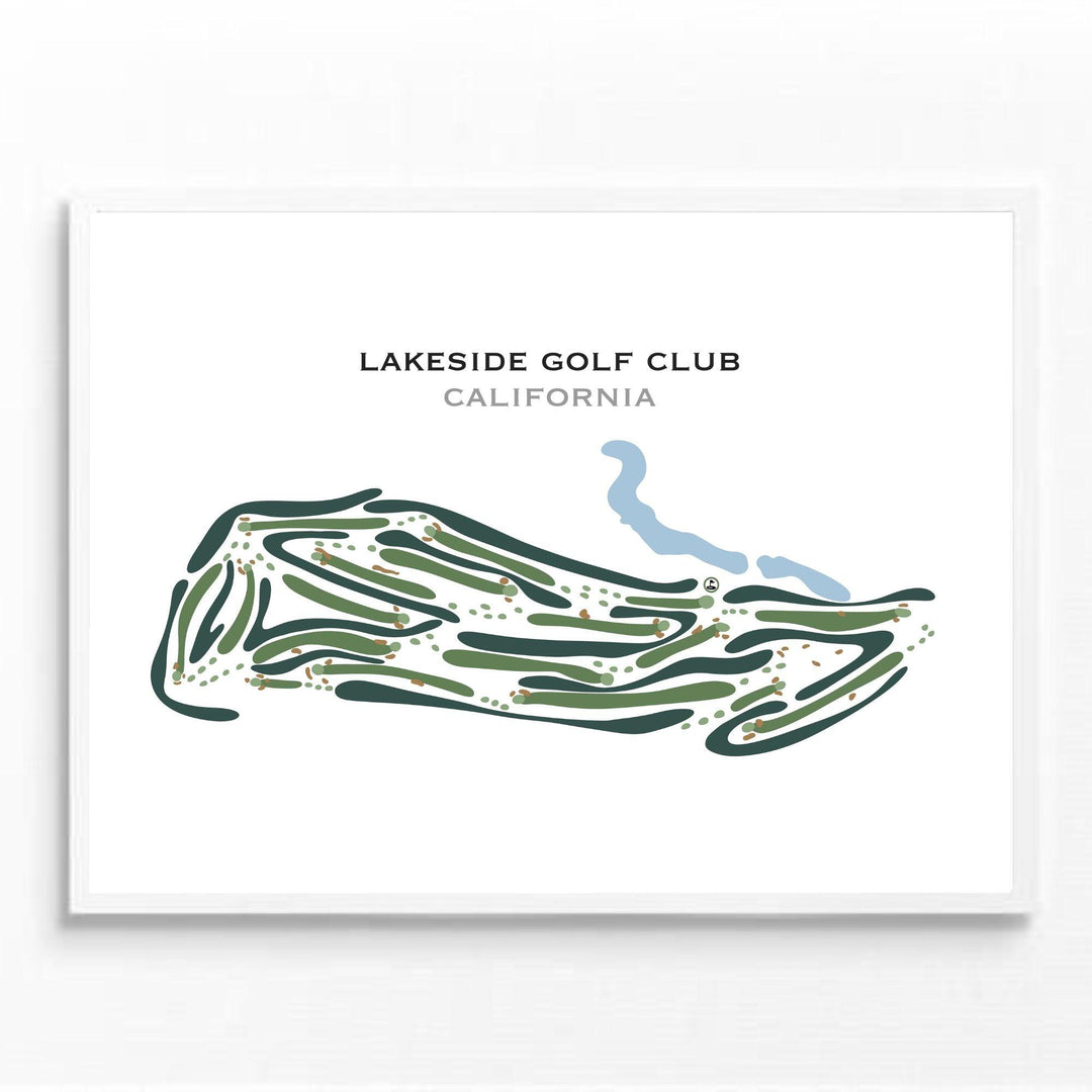 Lakeside Golf Club, California - Printed Golf Courses - Golf Course Prints